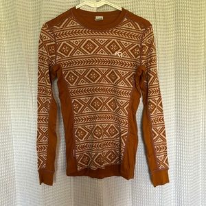Kari Traa orange patterned top